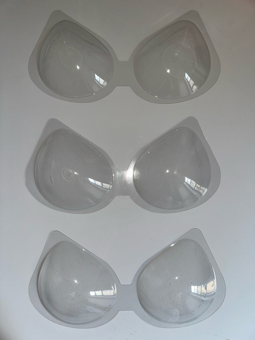 Clear Bra storage Cups (set of 5)